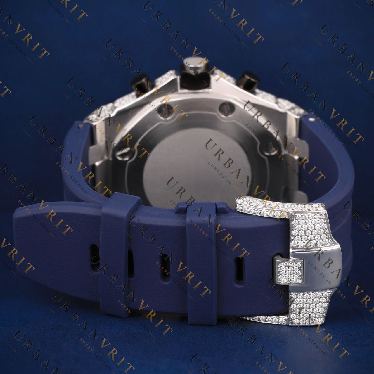 Luxury Chronograph VVS1 D Color Moissanite Watch