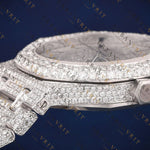 Luxury Nautilus VVS1 D Color Moissanite Watch