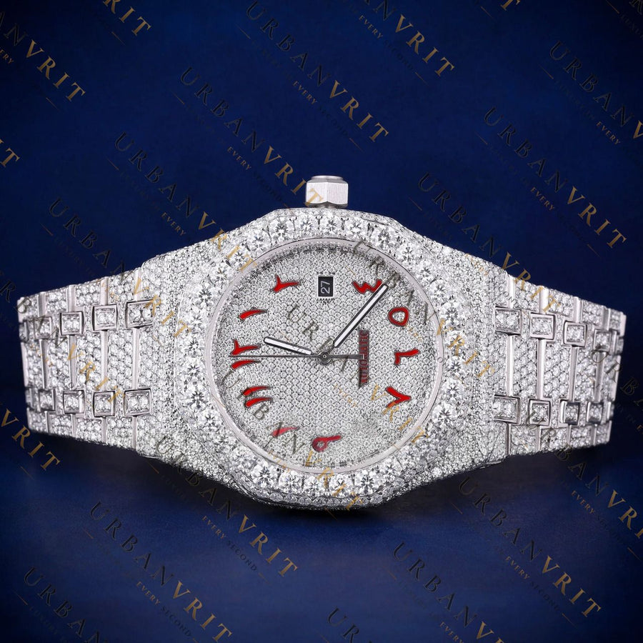 Arabic Dial VVS1 D Color Moissanite Watch