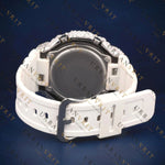 White G Shock VVS1 D Color Moissanite Watch