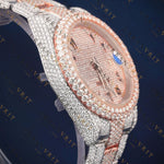 Two Tone Arabic VVS1 D Color  Moissanite Watch