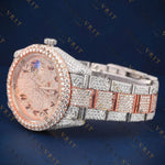 Two Tone Arabic VVS1 D Color  Moissanite Watch
