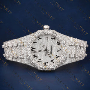 Arabic Numeral VVS1 D Color Moissanite Watch