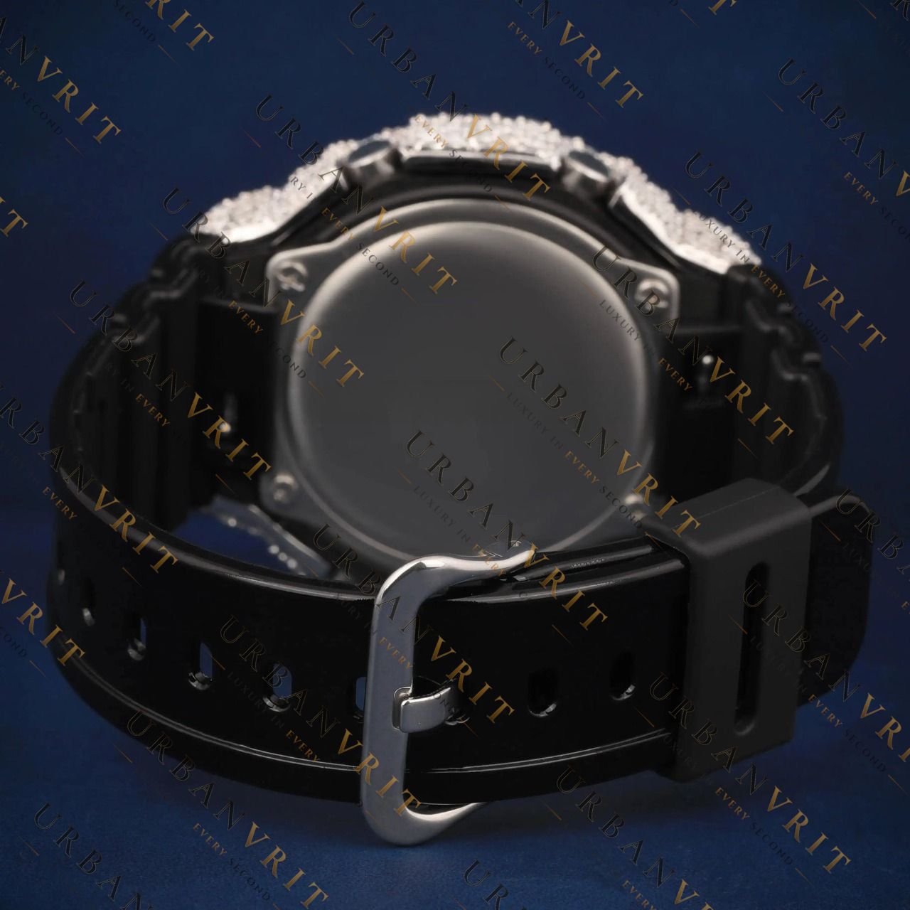 Gold Dial G Shock VVS1 D Color Moissanite Watch
