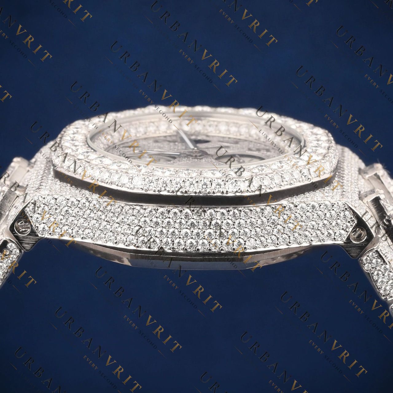 Iced Out Chronograph VVS1 D Color Moissanite Watch