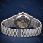Moonphase Calendar VVS1 D Color Moissanite Watch