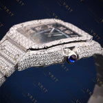 Emerald Green Dial Square VVS1 D Color Moissanite Watch