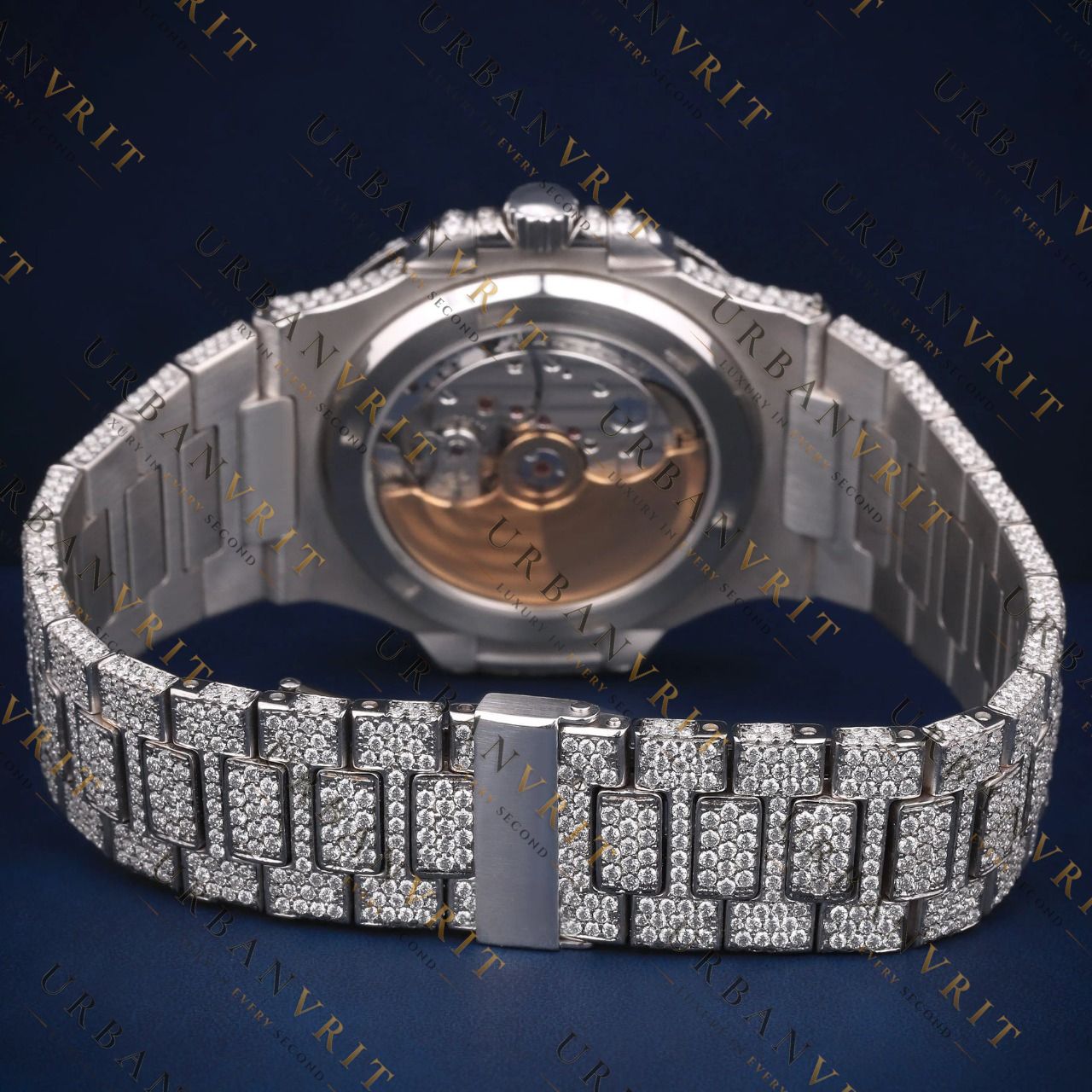 Silver Dial VVS1 D Color Moissanite Watch