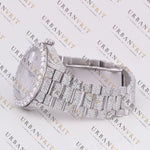 Silver Day-Date VVS1 D Color Moissanite Watch