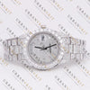 Silver Day-Date VVS1 D Color Moissanite Watch
