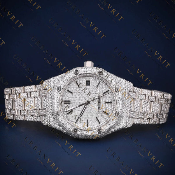 Iced Out Octagonal  VVS1 D Color Moissanite Watch