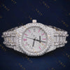 Pink Index Dial VVS1 D Color Moissanite Watch