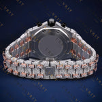 Two-Tone Chronograph VVS1 D Color Moissanite Watch