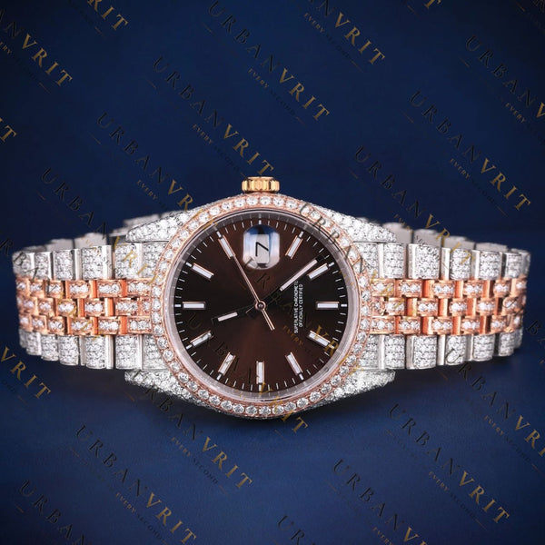 Two-Tone Dial VVS1 D Color Moissanite Watch