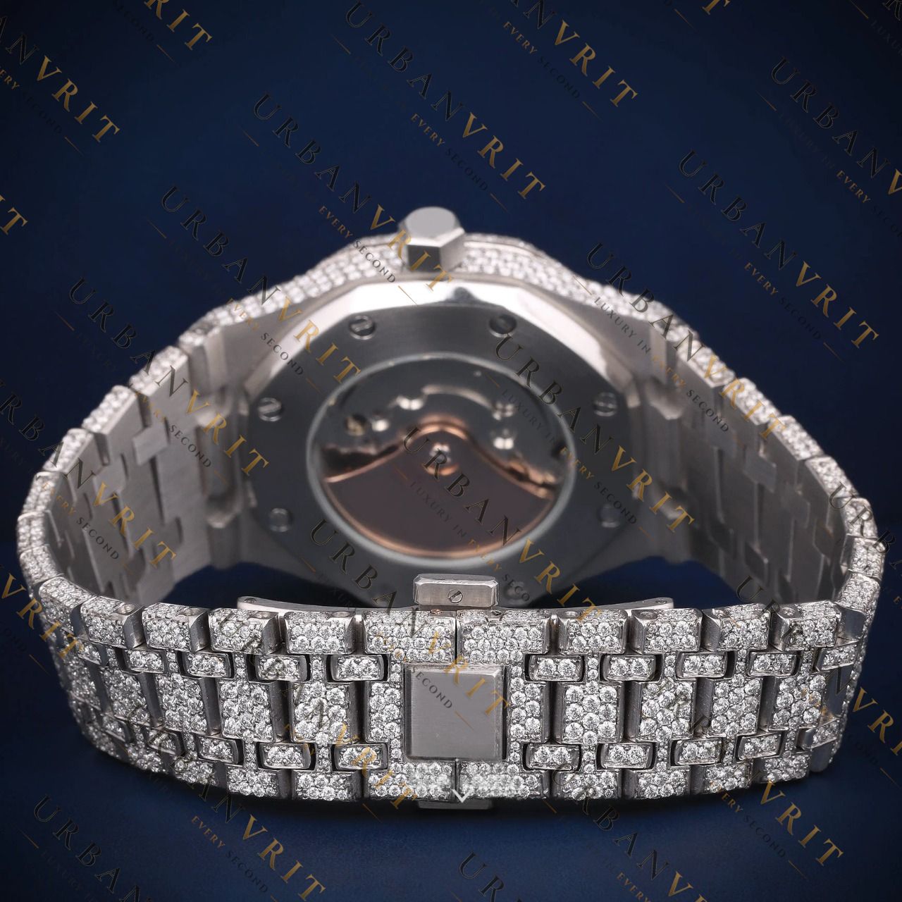 Iced Out Automatic VVS1 D Color Moissanite Watch
