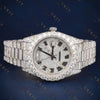 Iced Out Day-Date Roman VVS1 D Color Moissanite Watch