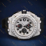 Iced Out Chronograph VVS1 D Color Moissanite Watch