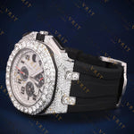 Iced Out Chronograph VVS1 D Color Moissanite Watch