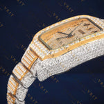 Two Tone Square VVS1 D Color Moissanite Watch
