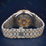 Two Tone Iced Out VVS1 D Color Moissanite Watch