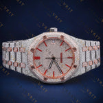 Two-Tone Rose Gold Diamond VVS1M D Color Moissanite Watch