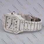 Square Iced-Out VVS1 D Color Moissanite Watch