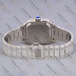 Square Iced-Out VVS1 D Color Moissanite Watch