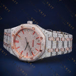 Two-Tone Rose Gold Diamond VVS1M D Color Moissanite Watch