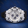 Baguette Iced-Out Chronograph VVS1 D Color Moissanite Watch