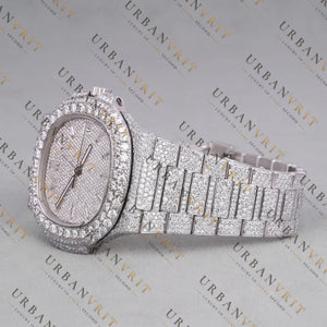 Iced Out VVS1 D Color Moissanite Automatic Watch