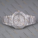 Moissanite Watch VVS1 D Color Fully Iced Out White Gold