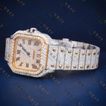 Two-Tone Square VVS1 D Color Moissanite Watch