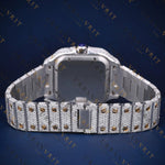Two-Tone Square VVS1 D Color Moissanite Watch