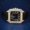 Two-Tone Black Dial VVS1 D Color Moissanite Watch