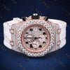 Rose Gold Iced-Out VVS1 D Color Moissanite Watch